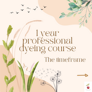 The Natural Dye Academy 1 year course 2024