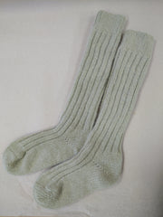 MARIA GREEN LONG ~ Wool & Alpaca Sock. Naturally Dyed