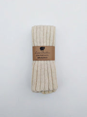 LEG WARMERS UNDYED ~ Wool & Alpaca. Natural. Undyed.