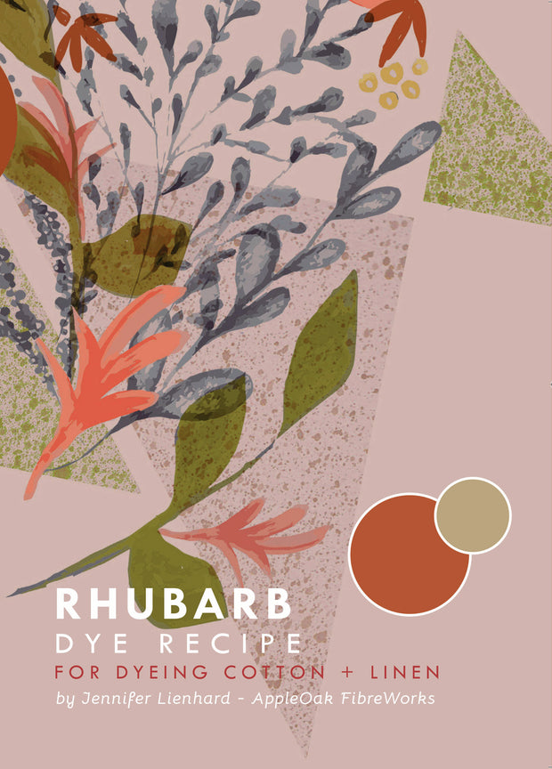 Rhubarb Dye Recipe for cotton and linen
