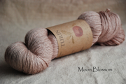 Turin ~ Moon Blossom naturally dyed yarn with Organic Hibiscus