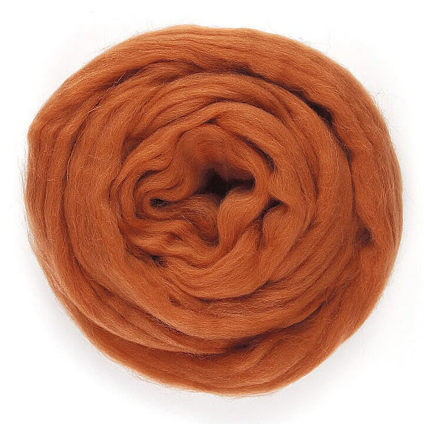 BRICK EUROPEAN Merino ~ European production, small scale, museling free, spinning fibre, felting wool, wool roving, needle felting wool