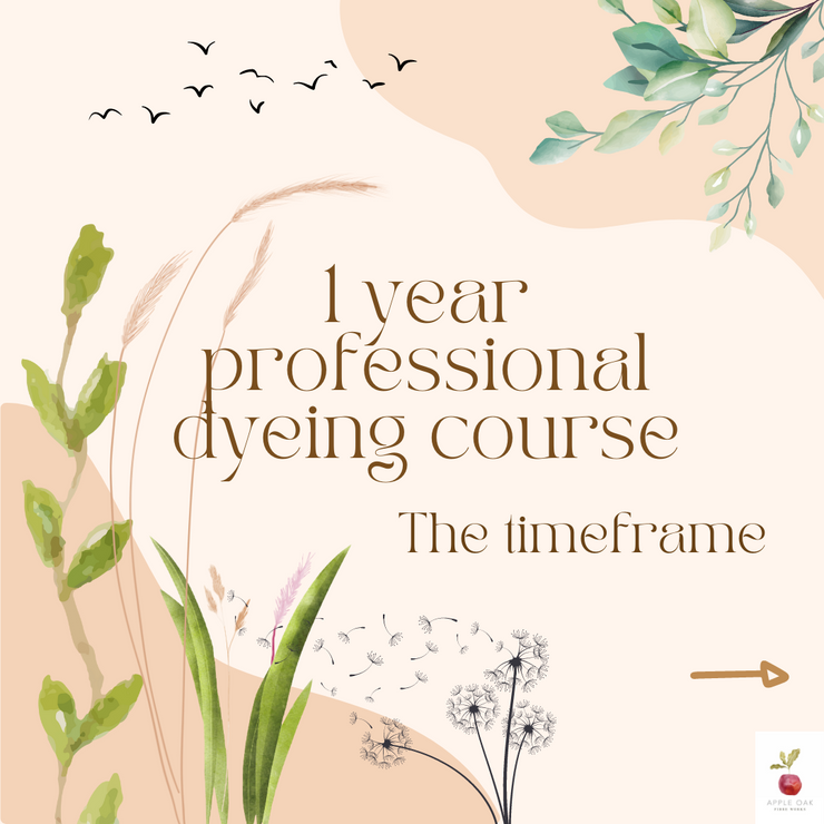 A professional one year online course in Natural Dyeing 2024