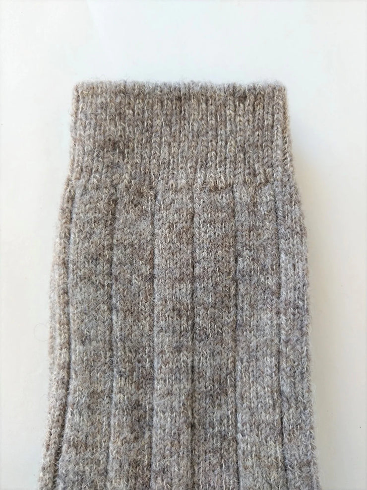 ANNA ~ Wool/Alpaca/Cotton/Hemp Sock. Natural. Undyed