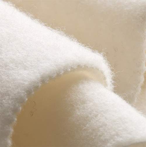 SNOW ~ Organic Merino Wool Fleece fabric