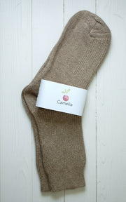 Camel Wool Socks  <br / > CAMELIA  <br / > Undyed