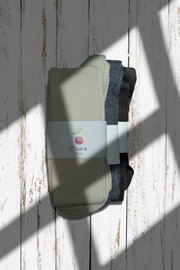 Wool & Cotton Sock <br / > CHIARA LONG  <br / > Undyed