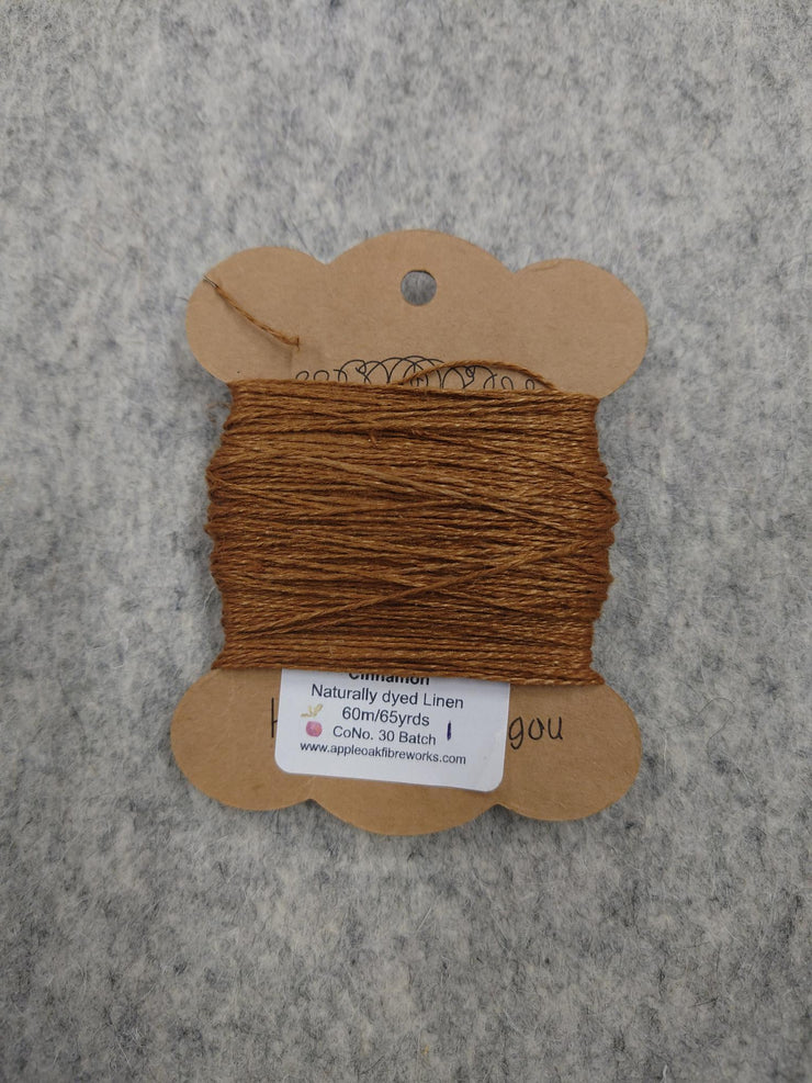 Linen Embroidery 60m ~ Cinnamon back