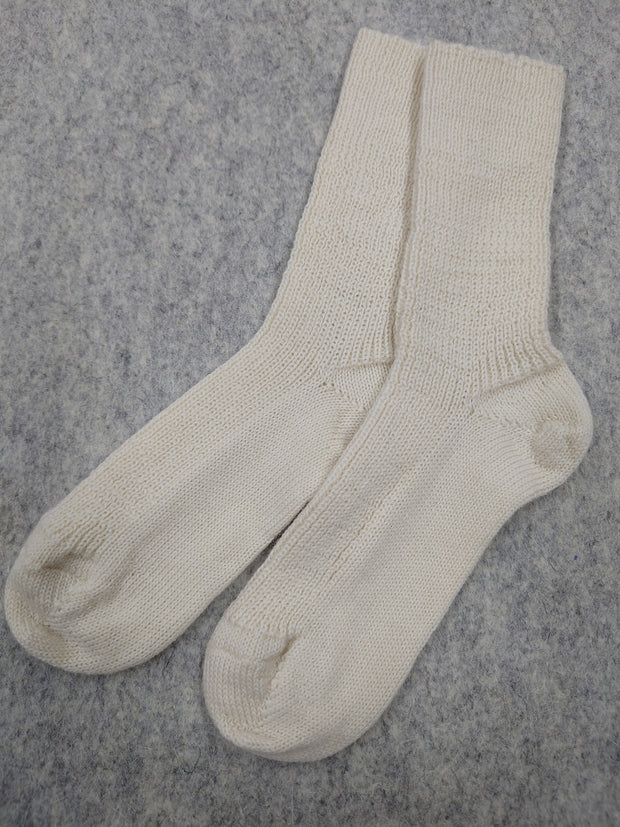 DEER CHILDREN ~ Organic Wool Sock. Natural. Undyed.