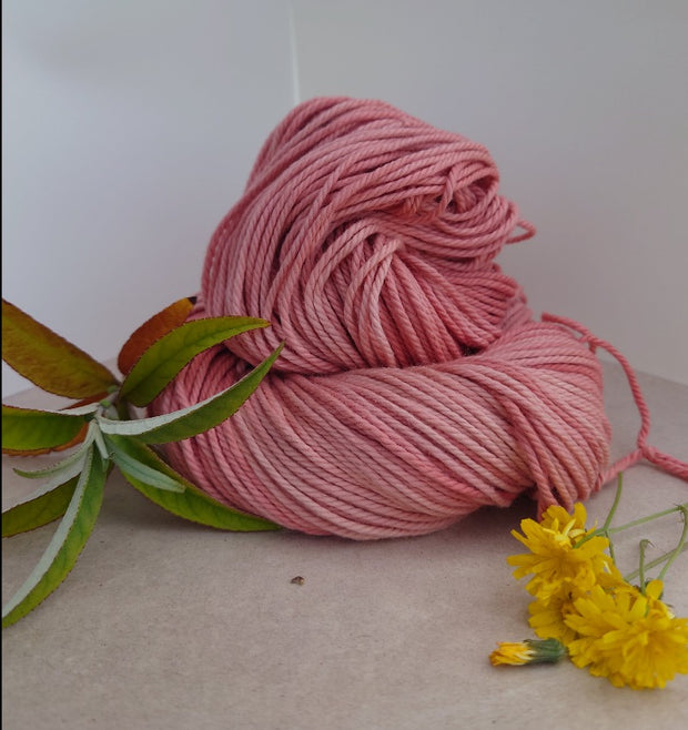 Cottlecot ~ Strawberry naturally dyed cotton yarn