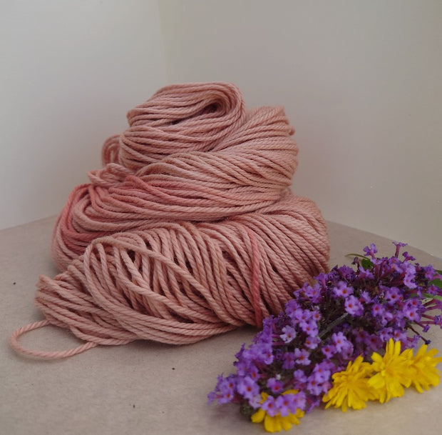 Cottlecot ~ Peach naturally dyed cotton yarn