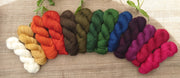 Lása Bán~ Wool yarn lace naturally dyed in 12 shades