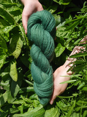 Corrie Foraoise (forest) ~ Wool yarn naturally dyed with organic sage &amp; indigo