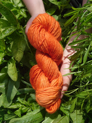 STOCKHOLM Solas na gréine &nbsp;(Sunshine) ~ yarn dyed with Madder roots organic Buckthorn bark