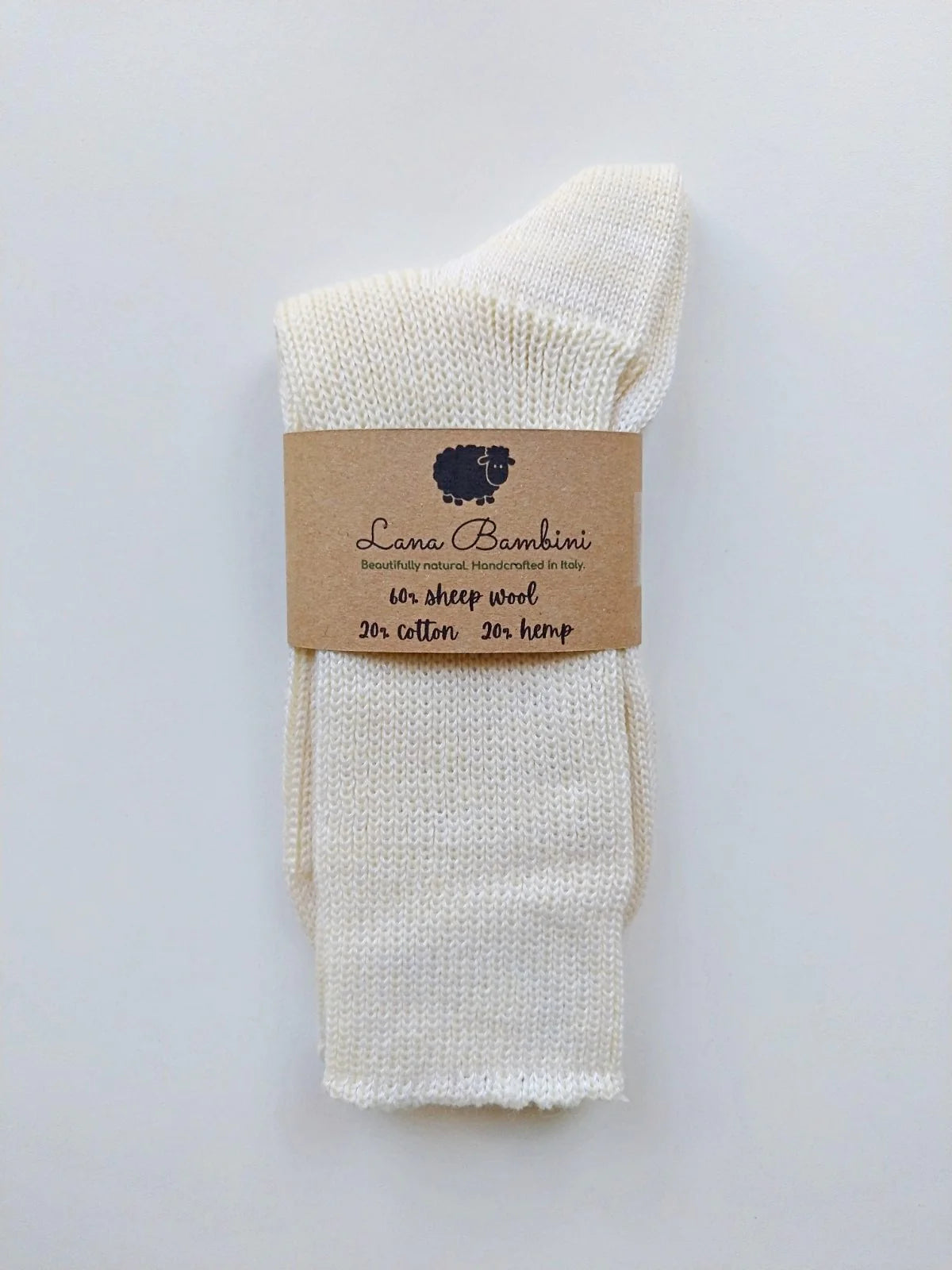 EMMA ~ Wool/Cotton/Hemp Sock. Natural. Undyed. – AppleOak FibreWorks