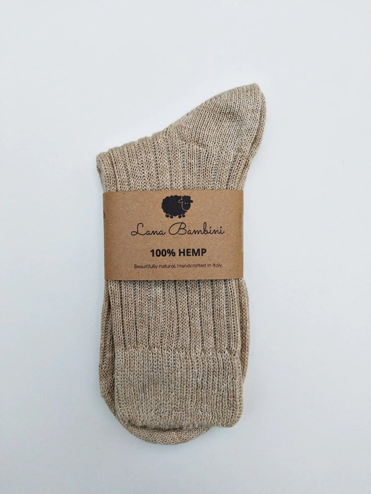 ENRICO NATURAL ~ 100% Hemp Sock.