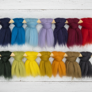Merino Solid Colours EUROPEAN MERINO LAMBSWOOL | Solid Colours - 27mic – AppleOak FibreWorks