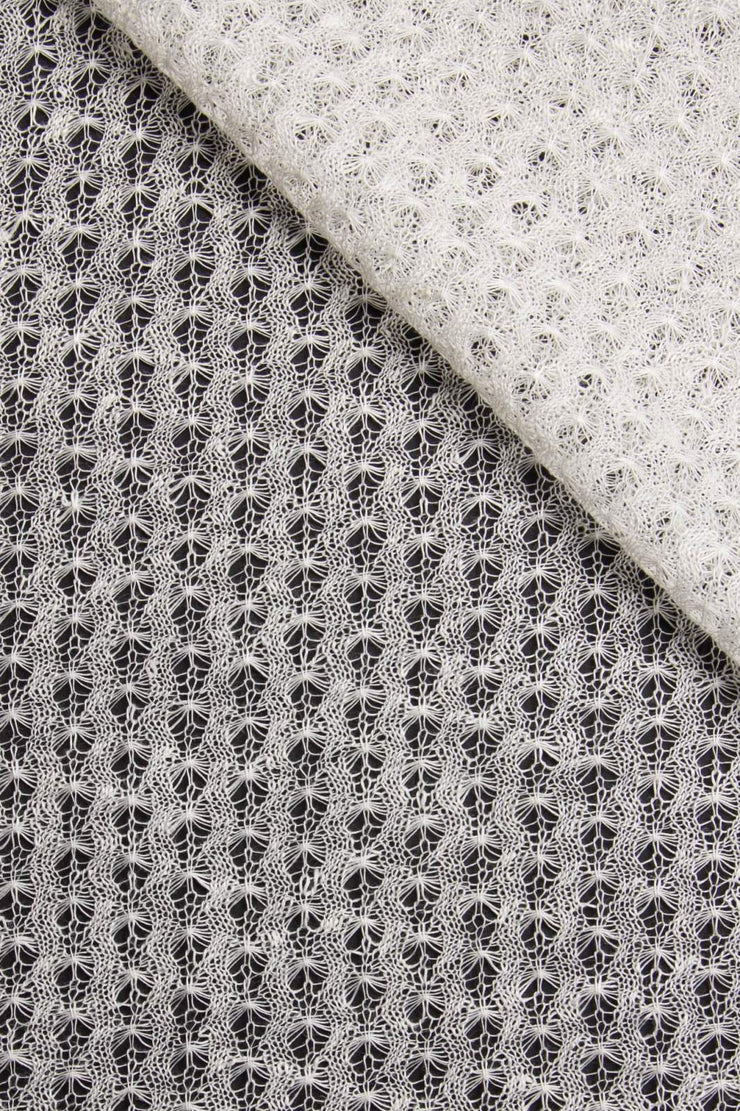 Linen lace fabric straight