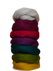 LÚNASA EUROPEAN Merino wool collection, European production, mulesing free, spinning fibre, felting wool, wool roving, needle felting wool