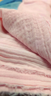 pink naturally dyed organic cotton fabric 