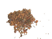 quebracho tree bark brown, on a white background