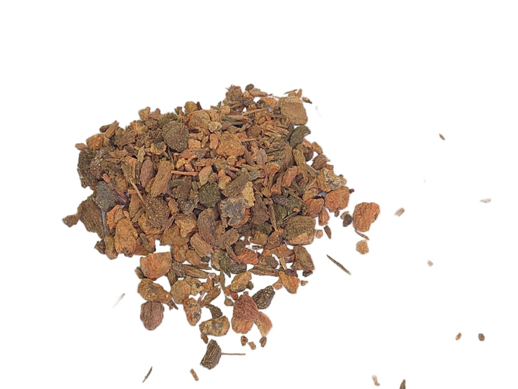 quebracho tree bark brown, on a white background