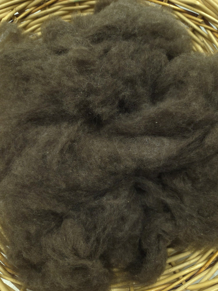 YAK HAIR FIBRE – 100% Tibetan Yak | Combed | 16 Micron | Dark Brown