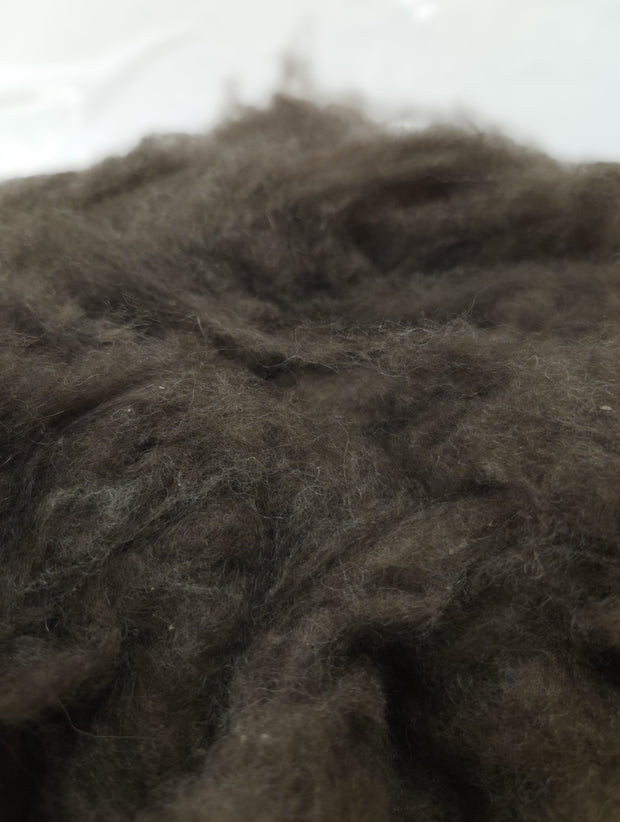 YAK HAIR FIBRE – 100% Tibetan Yak | Combed | 16 Micron | Dark Brown