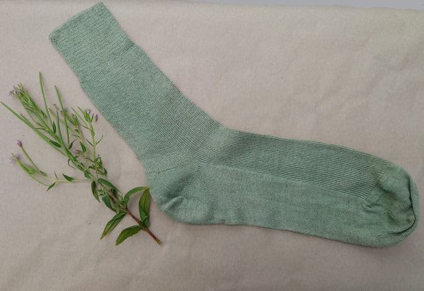 ZETA DYED ~ 3 Colours. Linen. Naturally dyed mint