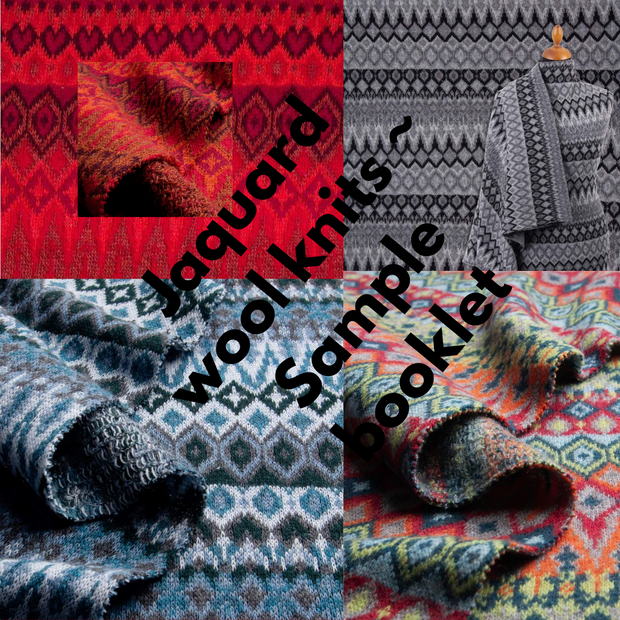 BOOKLET SAMPLES ~ Wool JAQUARD KNITS