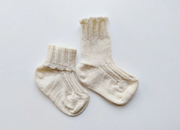 LUCA ~ Baby Socks. Undyed.