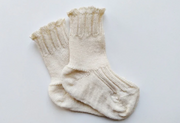 LUCA ~ Baby Socks. Undyed.