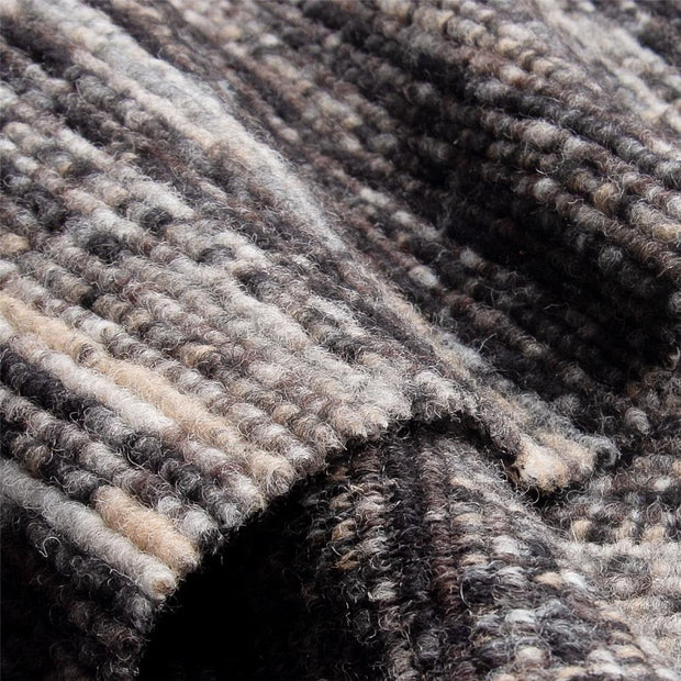 LANADA ORGANIC COAL ~ Knitted and fluffed Wool fabric - Wool Walk fabric designed for coats, jackets, skirts, hats, dress, mittens detail