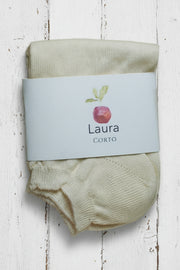 Organic Cotton Socks  <br / > LAURA CORTO  <br / > Undyed