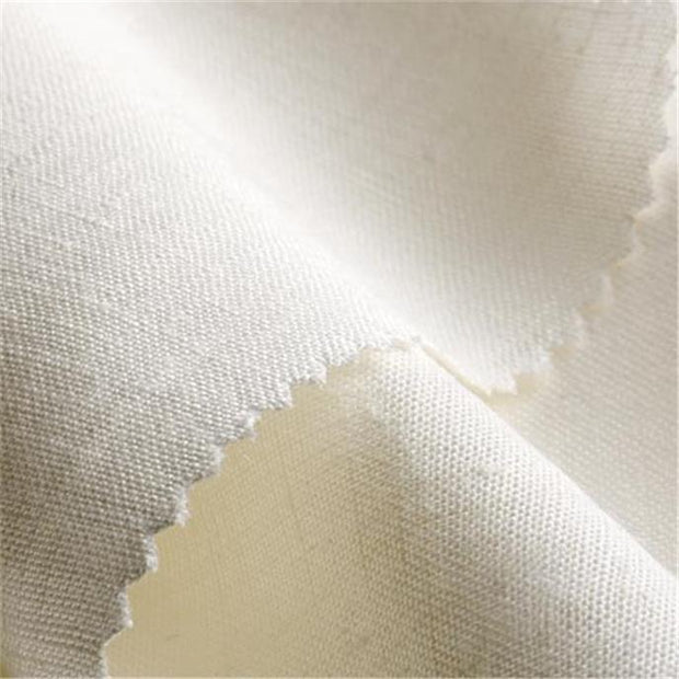 LAYLA ORGANIC ~ Natural Linen Fabric oversized close up