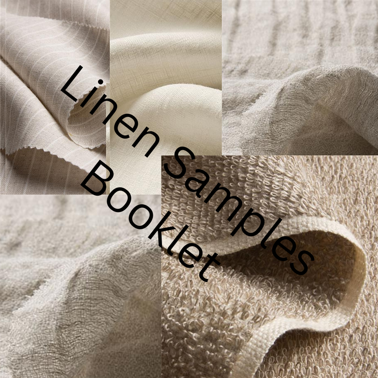 LINEN FABRIC SAMPLE PACK ~ 18 Organic & Natural Linen Swatches ...