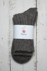Alpaca Wool Socks  <br / > MARIA  <br / > Undyed