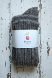 Alpaca Wool Socks  <br / > MARIA LONG  <br / > Undyed