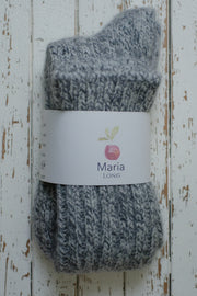 Alpaca Wool Socks  <br / > MARIA LONG  <br / > Undyed