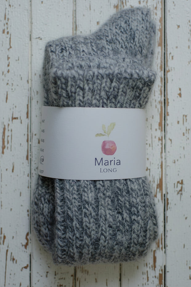Alpaca Wool Socks  <br / > MARIA LONG  <br / > Undyed