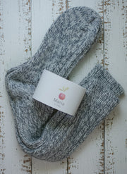 Alpaca Wool Socks  <br / > MARIA LONG  <br / > Undyed