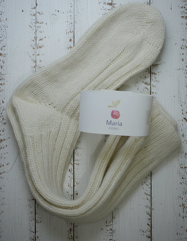 Alpaca Wool Socks  <br / > MARIA LONG  <br / > Undyed