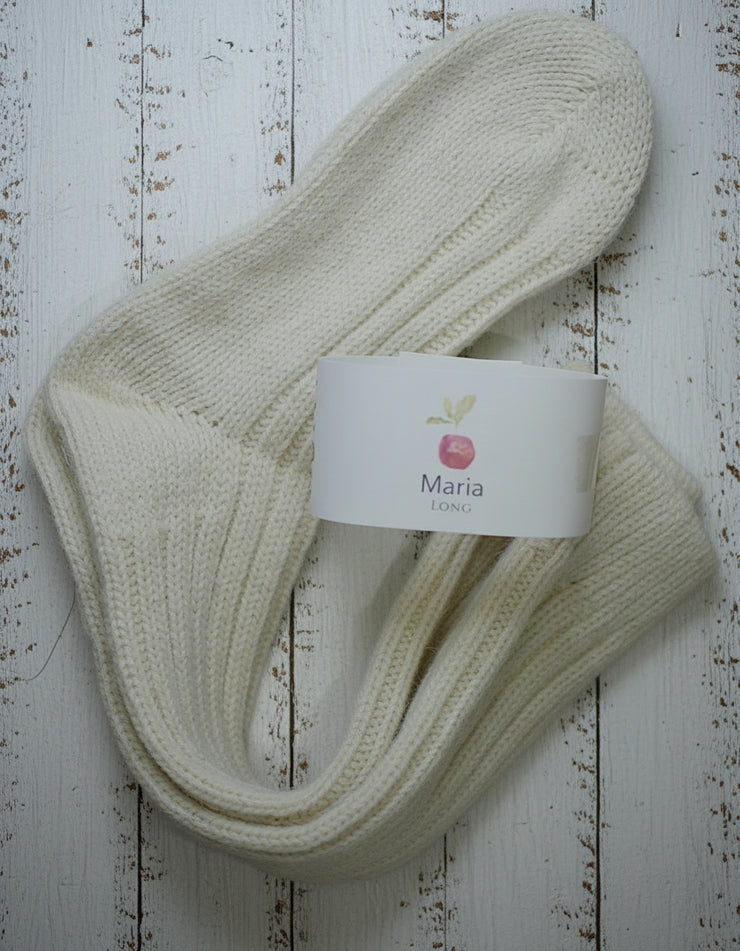 Alpaca Wool Socks  <br / > MARIA LONG  <br / > Undyed