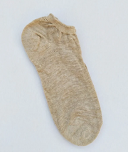 PAOLA HEMP SOCKS ~ made from 95% hemp blended with organic cotton, below ankle sock, a light summer sock, undyed, available in big sizes