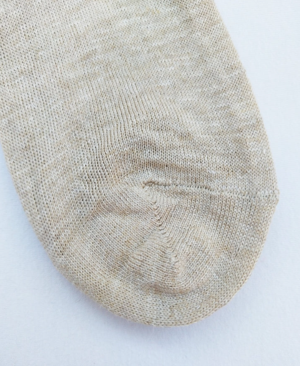 PAOLA HEMP SOCKS ~ made from 95% hemp blended with organic cotton, below ankle sock, a light summer sock, undyed, available in big sizes