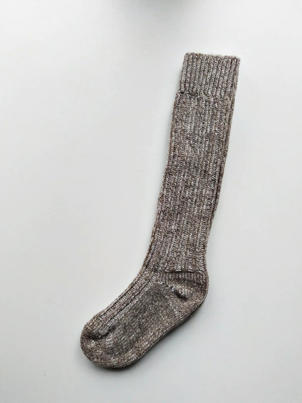 SARA LONG ~ Wool/Alpaca/Cotton/Hemp Sock. Natural. Undyed unwrapped