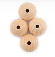wooden beads ~ Natural colour 40mm
