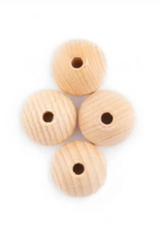 WOODEN BEADS ~ Natural colour