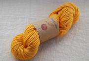 Annatto dyed wool yarn