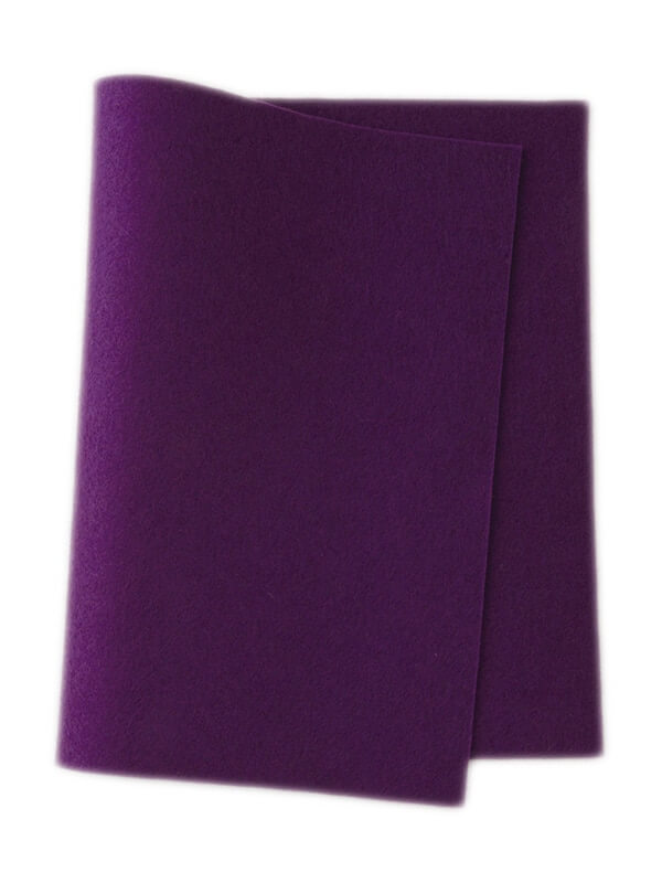 Felt ~ 100% Wool ~ 1-1.2mm thick ~ Purple ~ Colour 532